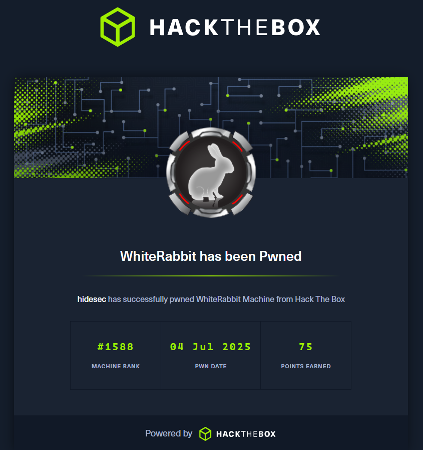 Writeup Htb Whiterabbit